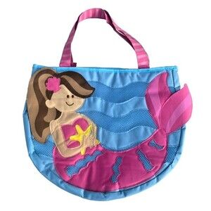 Stephen Joseph Mermaid Tote Beach Toys, Girl Swim Mesh Shoulder Bag, Never used